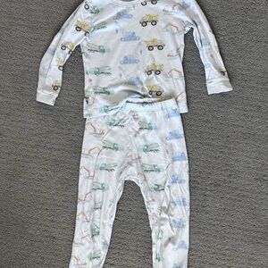 Paper Cape Kids Construction Vehicle Print Pajama 4T